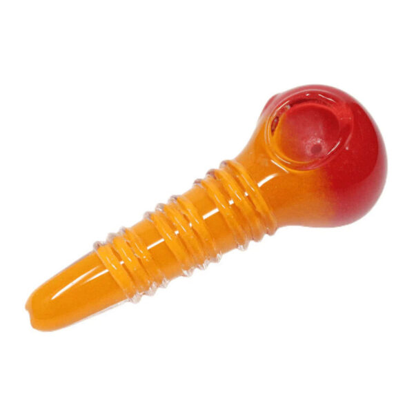 4.5" cone shape glass hand pipe assorted colour