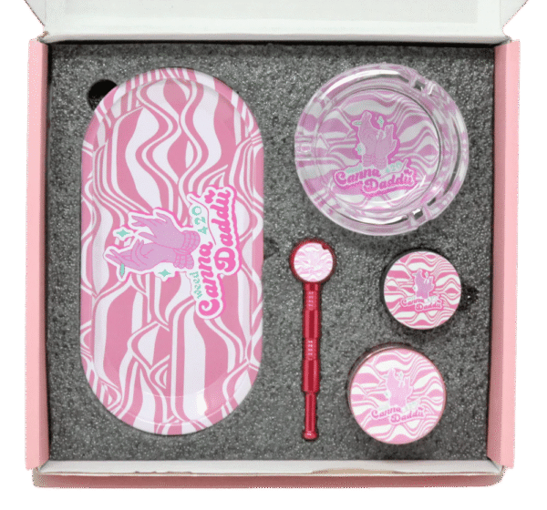 smoker's gift set canna girl design