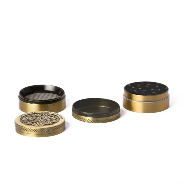 brass multi leaf 50mm herb grinder