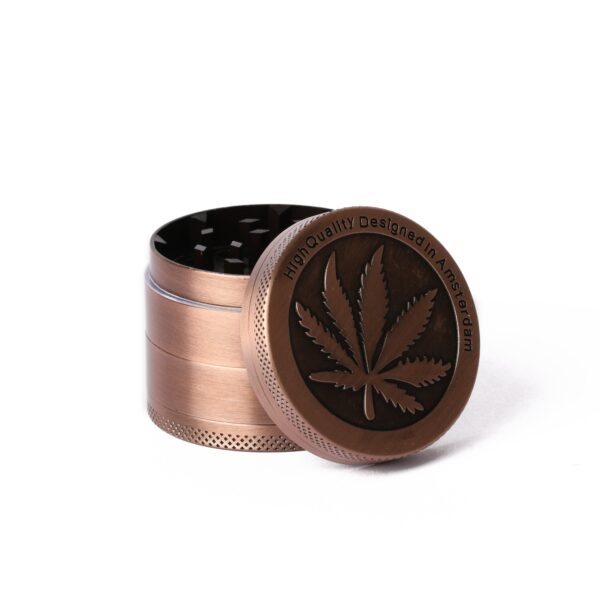 copper single leaf 50mm herb grinder