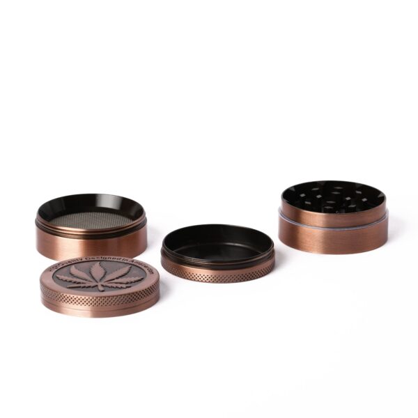 copper single leaf 50mm herb grinder